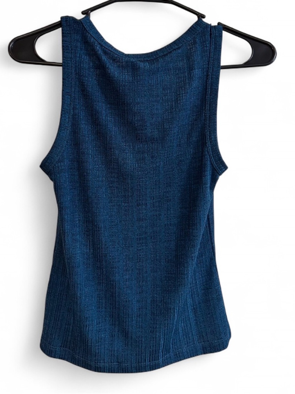 Reformation Teal Ribbed Tank Top - Picture 7 of 7
